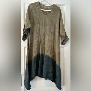 Blue Fish Venetian Tunic in Bohemian Earth